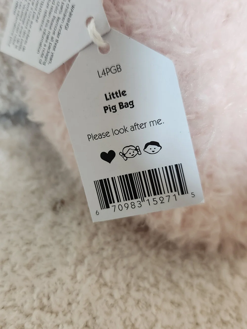 Jellycat- NWT- Little Pig Bag